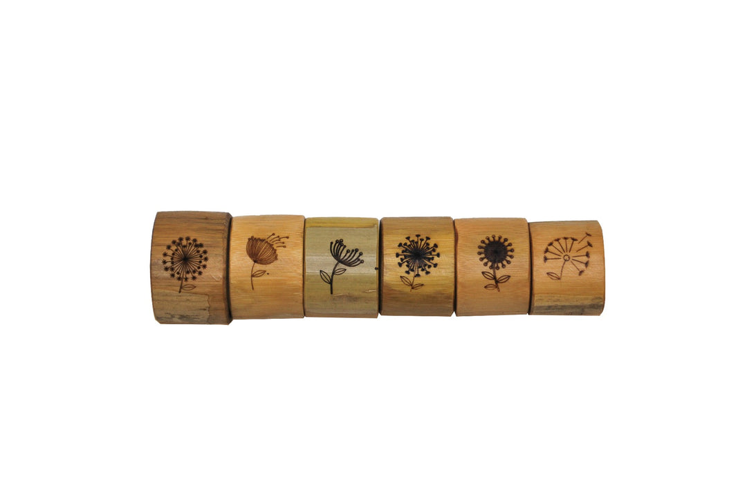 Bamboo Napkin Ring - Set of 6