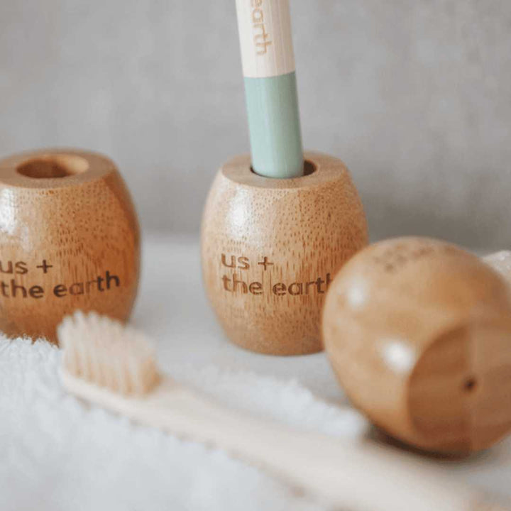 Bamboo Toothbrush Stand Pods