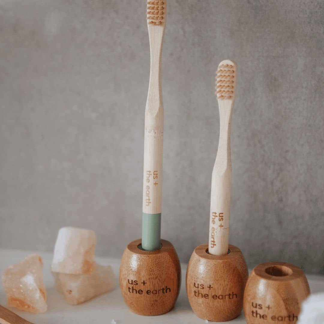 Bamboo Toothbrush Stand Pods