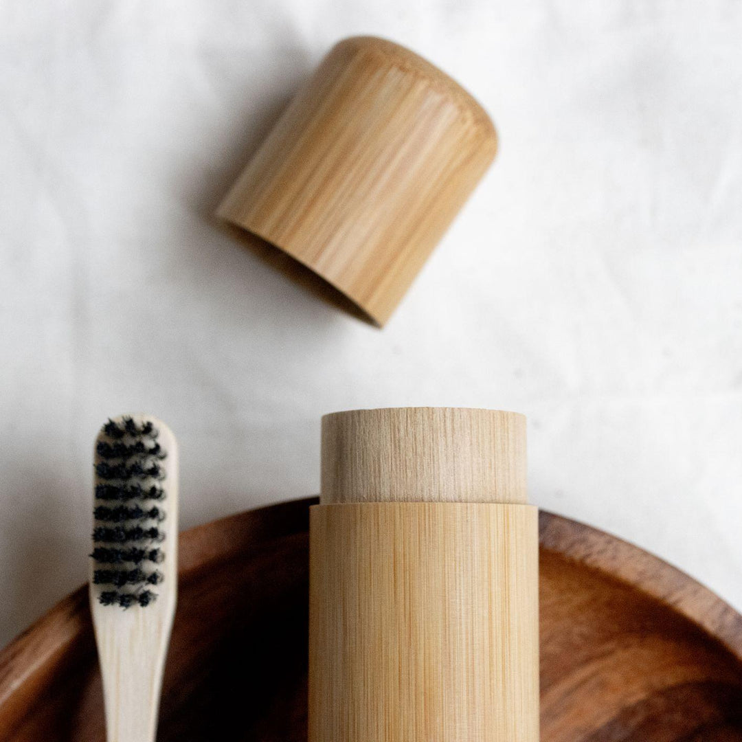 Eco friendly Bamboo Toothbrush Travel Set