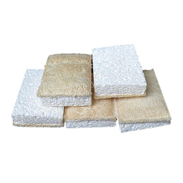 Natural Loofah Cellulose Sponges (Pack of 3) | Eco Cleaning